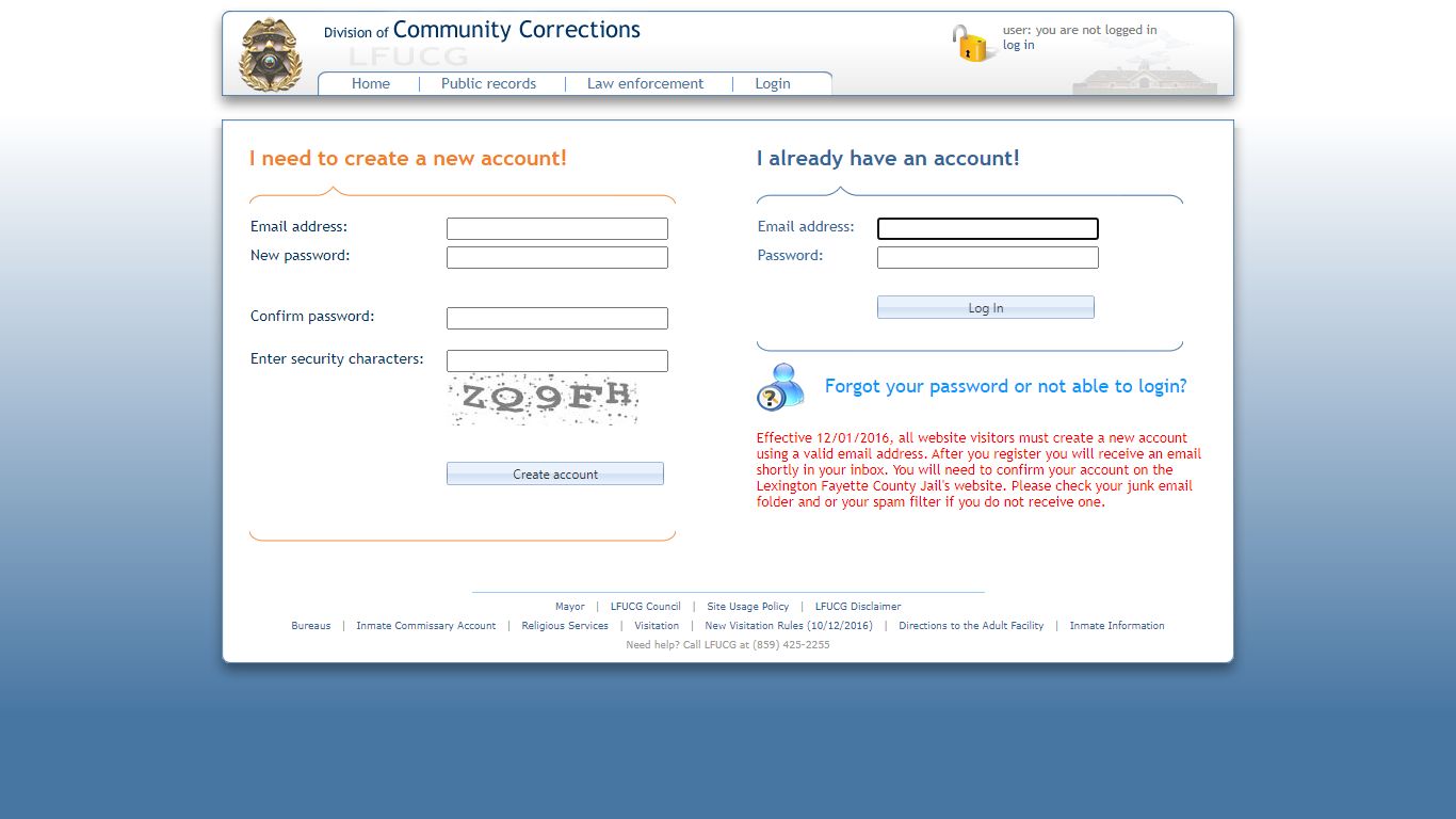 Jail Website